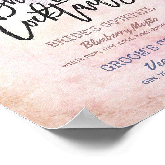 Boho Floral Drink Poster (Hoek)