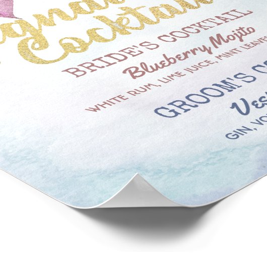 Boho Floral Drink Poster (Hoek)