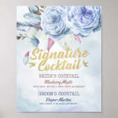 Boho Floral Drink Poster (Voorkant)