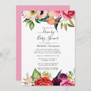 Boho Floral drive van Bridal of Baby shower Kaart
