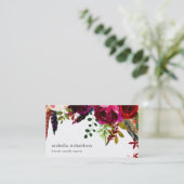 Boho Floral Drop Visitekaartje (Staand voorkant)