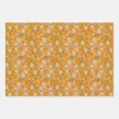 Boho Floral Earth Tones Botanisch Vrijgezellenfees Inpakpapier Vel (Voorkant 3)