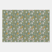 Boho Floral Earth Tones Botanisch Vrijgezellenfees Inpakpapier Vel (Voorkant 2)