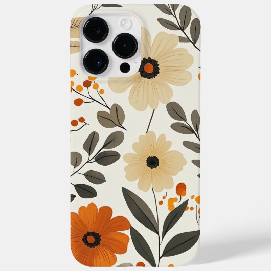 Boho Floral Earth Tones Case-Mate iPhone Case (Achterkant)