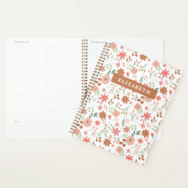 Boho Floral Earth Tones Custom Bloemen Planner