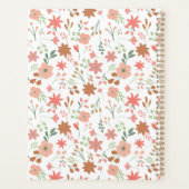 Boho Floral Earth Tones Custom Bloemen Planner (Achterkant)