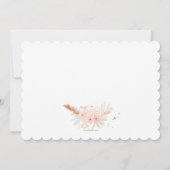 Boho Floral Eerste Heilige Communie Kaart (Achterkant)