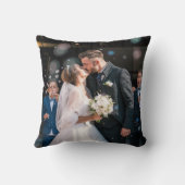 Boho Floral Eerste Kerstdag Gepersonaliseerd Kussen (Achterkant)