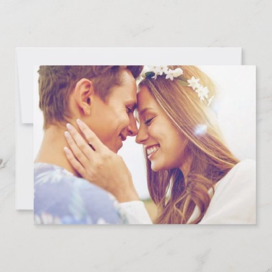 Boho Floral Elegant Engagement Party Kaart (Achterkant)