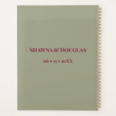 Boho Floral Elegant Wedding  Planner (Achterkant)