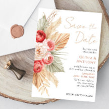 Boho Floral Elegante Herfst Zomer Bruiloft