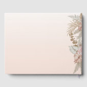 Boho Floral Elephant Baby shower Gastenboek (Achterkant)