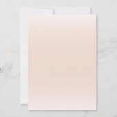 Boho Floral Elephant Baby shower Invitation Kaart (Achterkant)