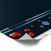 Boho Floral en Feathers 17-Table Seating Chart Poster (Hoek)