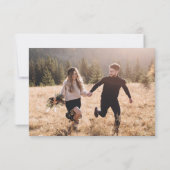 Boho Floral en Pampas bruiloft Save the Date Kaart (Achterkant)