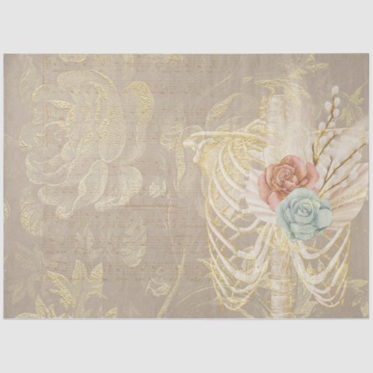 Boho Floral Ephemera Design Series #11 Tissuepapier (Voorkant)