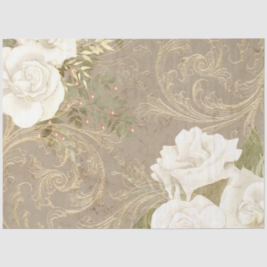 Boho Floral Ephemera Design Series #8 Tissuepapier (Voorkant)