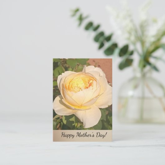 Boho Floral Ephemera photo Notitiekaartje (Staand voorkant)