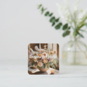 Boho floral | esthetisch | chique | Visitekaartje (Staand voorkant)