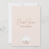 Boho Floral Eucalyptus Tea Party Vrijgezellenfeest Kaart (Achterkant)