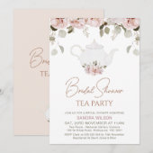 Boho Floral Eucalyptus Tea Party Vrijgezellenfeest Kaart (Voorkant / Achterkant)