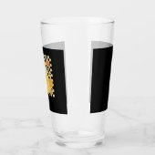 Boho Floral Fall Ghost and Black Cat Halloween Fal Glas (Links)