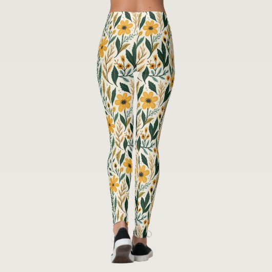 Boho Floral Fantasy Leggings (Achterkant)
