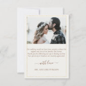 Boho Floral Feather Dreamcatcher Wedding Bedankkaart (Achterkant)