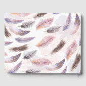 Boho Floral Feathers Gastenboek (Achterkant)