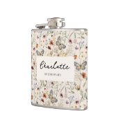 Boho Floral Flask Heupfles (Links)