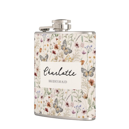 Boho Floral Flask Heupfles (Links)