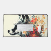 Boho Floral Fox Wildlife Natuur Bureaumat (Keyboard & Muis)