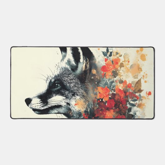 Boho Floral Fox Wildlife Natuur Bureaumat (Voorkant)