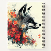 Boho Floral Fox Wildlife Natuur Notitieboek (Achterkant)