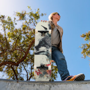 Boho Floral Fox Wildlife Natuur Persoonlijk Skateboard