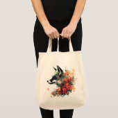 Boho Floral Fox Wildlife Natuur Tote Bag (Voorkant (product))