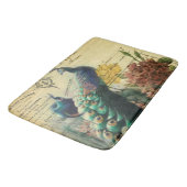 boho floral frans moderne pauw badmat (Gekanteld)