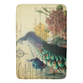 boho floral frans moderne pauw badmat (Voorkant Verticaal)