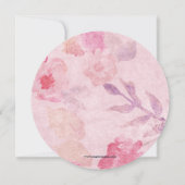 Boho Floral Garden Bridal Shower Invitations Kaart (Achterkant)