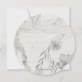 Boho Floral Garden Bridal Shower Invitations Kaart (Achterkant)