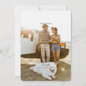 Boho Floral Garden | Foto Casual bruiloft Kaart (Achterkant)