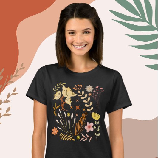 Boho Floral Geïnspireerd T-shirt