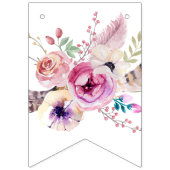 Boho Floral Gelukkige Verjaardag Vlaggetjes (Eerste vlag)