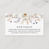 Boho Floral Gender Neutral Book Request Informatiekaartje (Voorkant)
