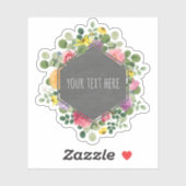 Boho Floral Geometrisch Label Sticker (Vel)