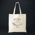 Boho Floral Gepersonaliseerde Moeder van de bruide Tote Bag<br><div class="desc">Herken de Moeder van de bruidegom met deze gepersonaliseerde canvas tas met zacht, mooi, pastel waterverf wilde bloemen in tinten van lila, violet, perzik, blos, stoffig blauw en groen en gepersonaliseerd met haar naam. Neem contact op met de ontwerper als u dit ontwerp wilt aanpassen of op een ander product...</div>