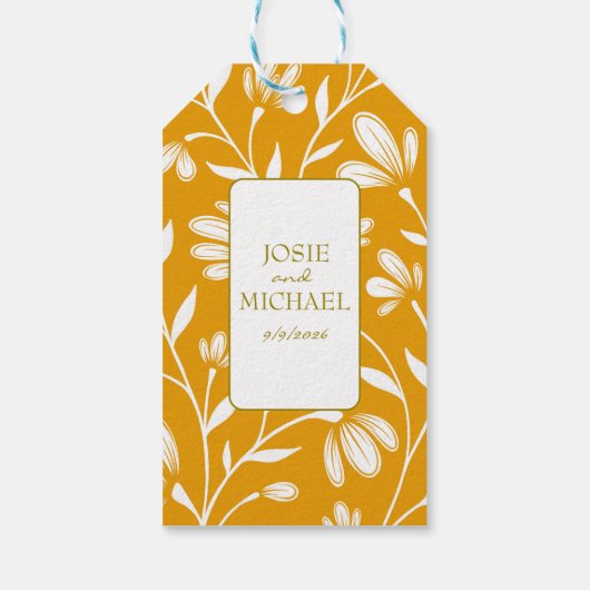 Boho Floral Gift Tag Cadeaulabel (Achterkant)