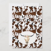 Boho Floral Girls First Rodeo 1e verjaardag Kaart (Achterkant)