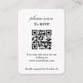 Boho Floral Gold en Pink RSVP met QR-code Informatiekaartje (Voorkant)
