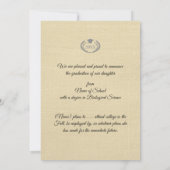 Boho Floral Graduation Announcement Kaart (Achterkant)